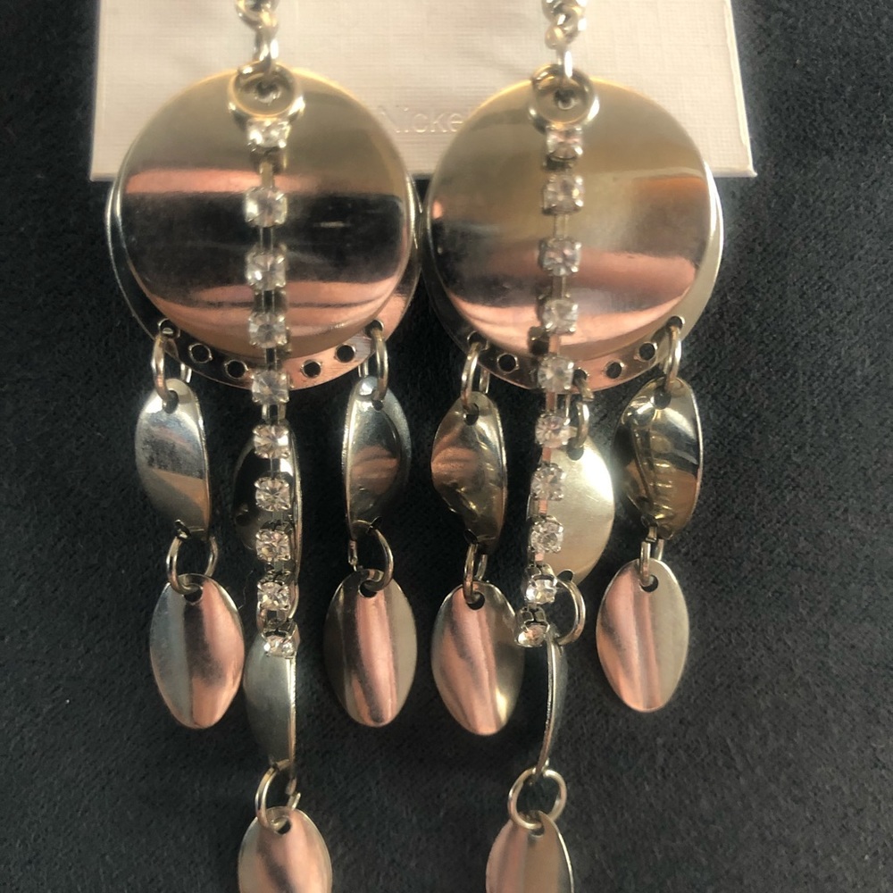Brand New Silver Statement Earrings